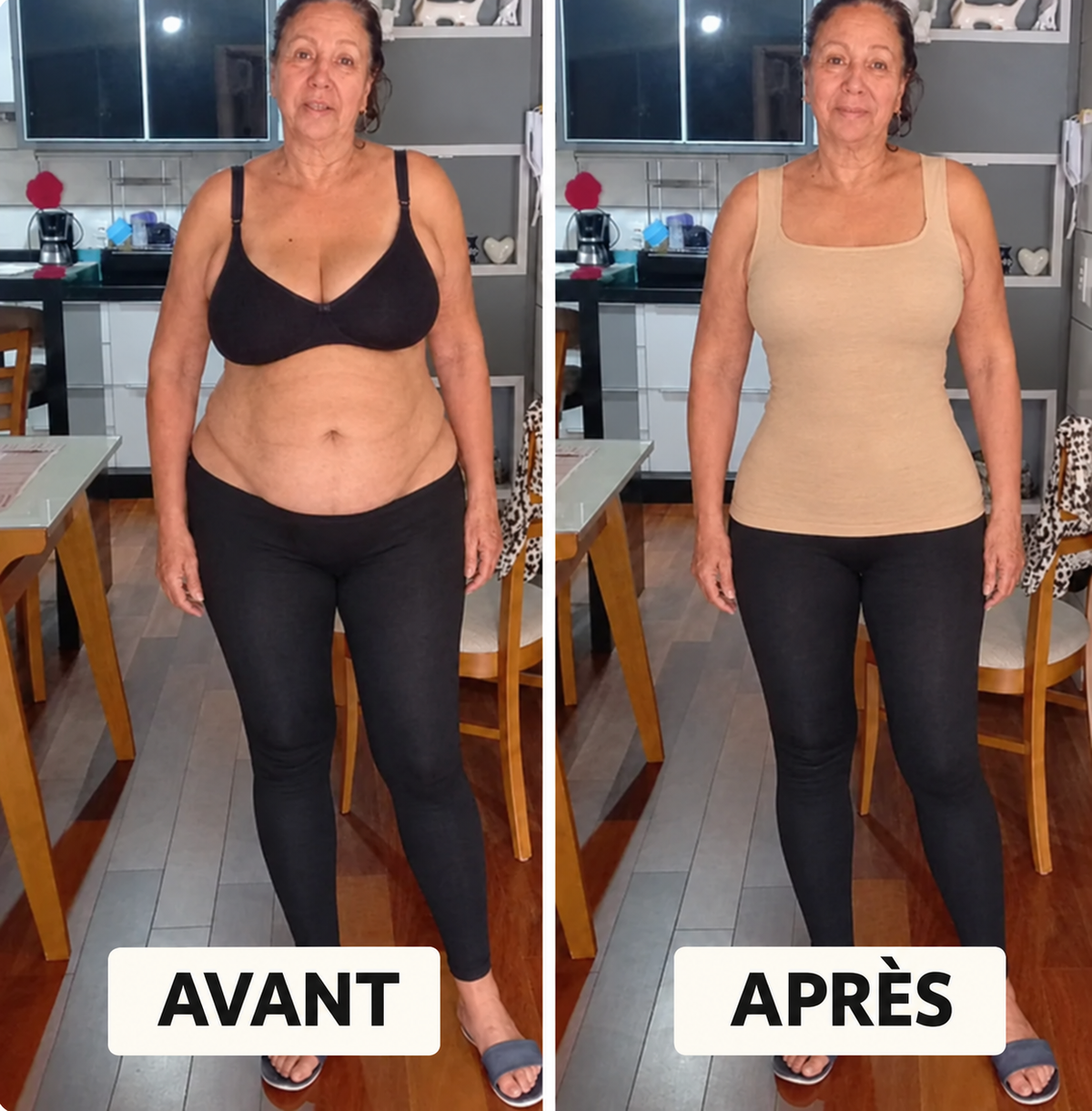 Avant / après – face
